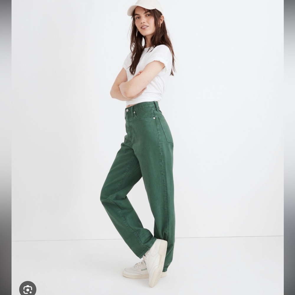 NWT Madewell Baggy Straight Jean Garment Dyed Edition
